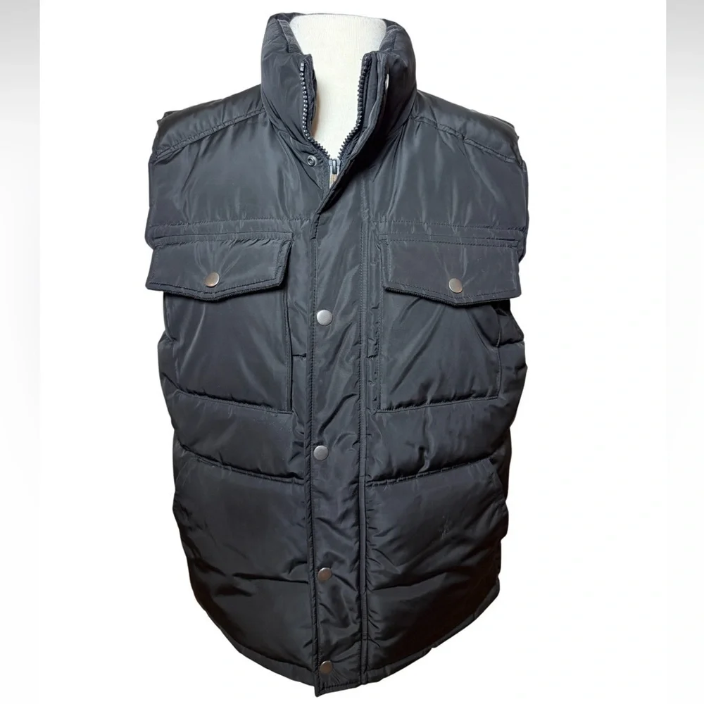 Goodfellow & Co Men's Black Puffer Vest-Size Large-Like New
